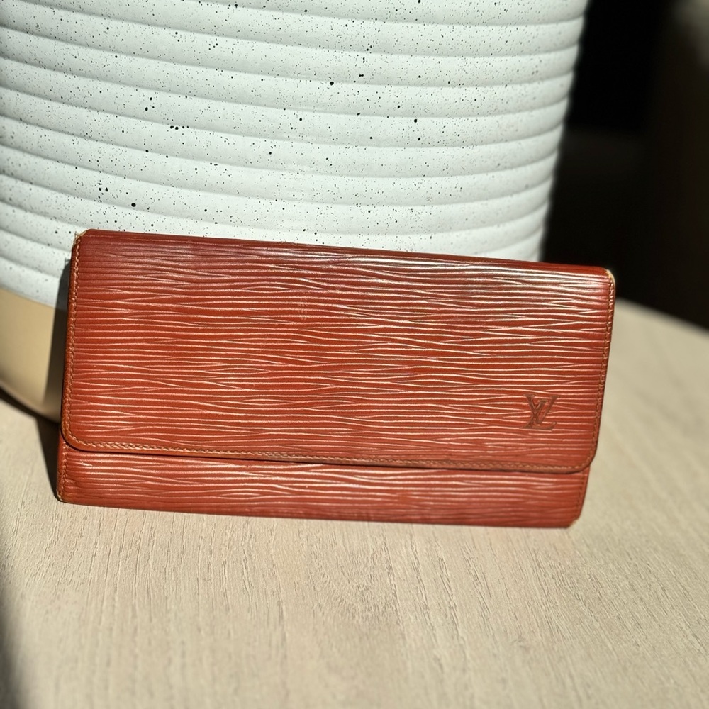 Louis Vuitton Epi Brown Long Wallet